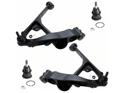 Front Upper and Lower Control Arms with Ball Joints (99-06 4WD Sierra 1500 w/ Front Torsion Bar)