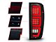 Full LED Tail Lights with Sequential Turn Signal; Black Housing; Smoked Lens (19-24 Sierra 1500 w/ Factory LED Tail Lights)