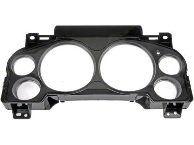 6-Gauge Instrument Cluster Lens; Black (07-12 Sierra 1500 Regular Cab, Extended Cab)