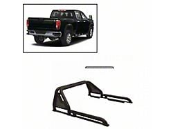 Gladiator Roll Bar with 40-Inch LED Light Bar; Black (01-25 Sierra 1500)