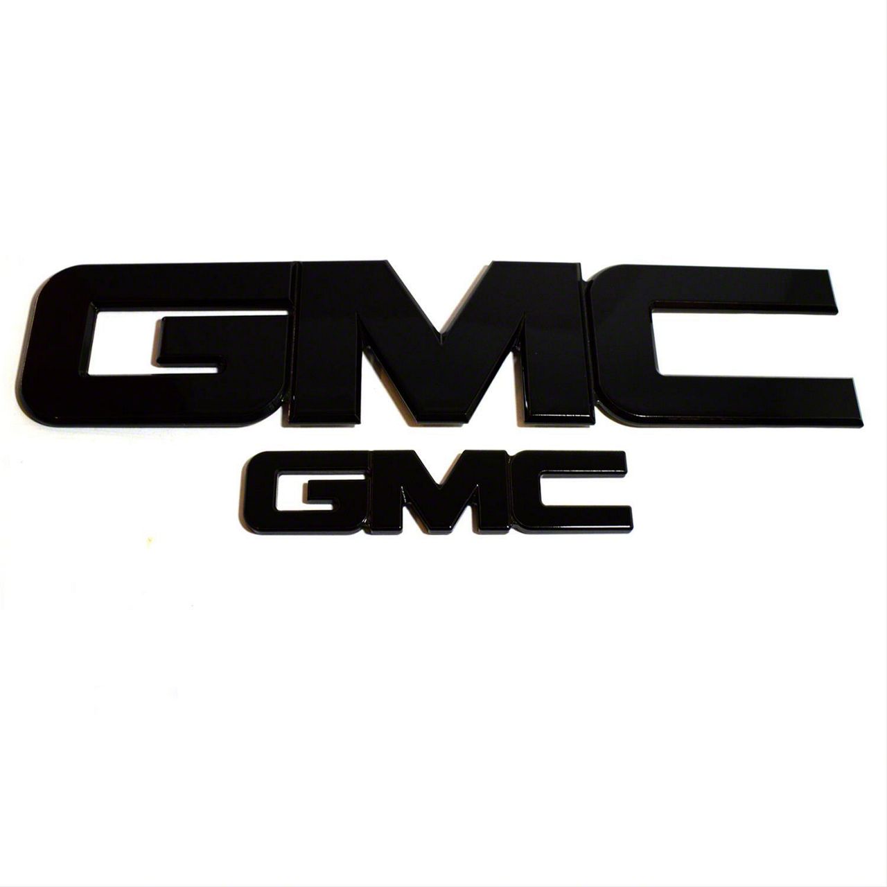 Sierra 1500 GMC Grille and Tailgate Emblems; Black (07-13 Sierra 1500)