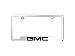 GMC License Plate Frame; Chrome (Universal; Some Adaptation May Be Required)