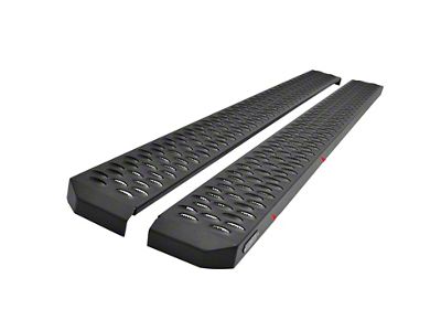 Westin Grate Steps Running Boards; Textured Black (14-18 Sierra 1500 Double Cab)