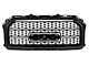 Denali Style Upper Replacement Grille; Gloss Black (16-18 Sierra 1500)
