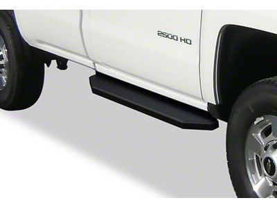 H-Style Running Boards; Black (99-06 Sierra 1500 Regular Cab)