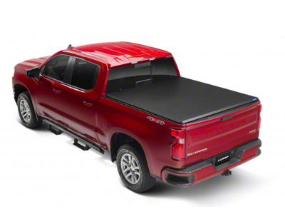 Hard Fold Tonneau Cover; Black (19-24 Sierra 1500)