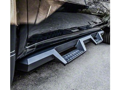 Westin HDX Drop Nerf Side Step Bars; Textured Black (19-25 Sierra 1500 Double Cab)