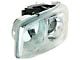 Headlight; Chrome Housing; Clear Lens; Driver Side (01-06 Sierra 1500 C3, Denali)