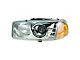 Headlight; Chrome Housing; Clear Lens; Driver Side (01-06 Sierra 1500 C3, Denali)