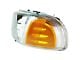 Headlight; Chrome Housing; Clear Lens; Driver Side (01-06 Sierra 1500 C3, Denali)