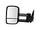 Heated Manual Towing Mirrors; Textured Black (99-02 Sierra 1500)