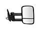 Heated Manual Towing Mirrors; Textured Black (99-02 Sierra 1500)