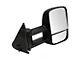 Heated Manual Towing Mirrors; Textured Black (99-02 Sierra 1500)