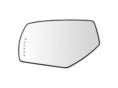 Heated Turn Signal Spotter Glass Mirror Glass; Driver Side (14-17 Sierra 1500)