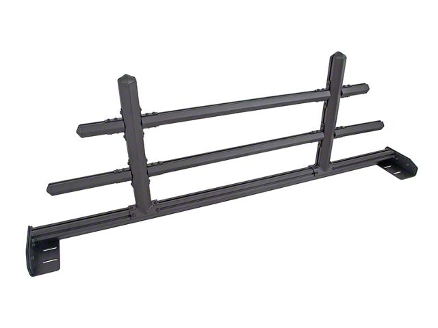 Hex Front Cab Rack; Textured Black (07-24 Sierra 1500)