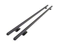 Hex Side Rails; Textured Black (14-25 Sierra 1500 w/ 8-Foot Long Box)