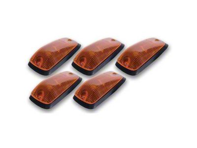 Hi-5 Cab Roof Light Kit; Amber (99-02 Sierra 1500)