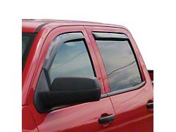 In-Channel Window Deflectors; Front and Rear; Matte Black (14-18 Sierra 1500 Crew Cab)