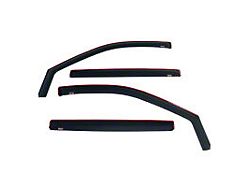 In-Channel Window Deflectors; Front and Rear; Matte Black (19-25 Sierra 1500 Crew Cab)