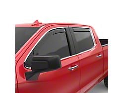 EGR In-Channel Window Visors; Front and Rear; Dark Smoke (19-25 Sierra 1500 Double Cab)