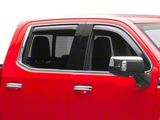 EGR In-Channel Window Visors; Front and Rear; Matte Black (19-25 Sierra 1500 Crew Cab)