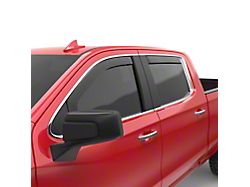 EGR In-Channel Window Visors; Front and Rear; Matte Black (19-24 Sierra 1500 Crew Cab)