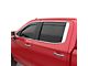 EGR In-Channel Window Visors; Front and Rear; Matte Black (19-25 Sierra 1500 Crew Cab)