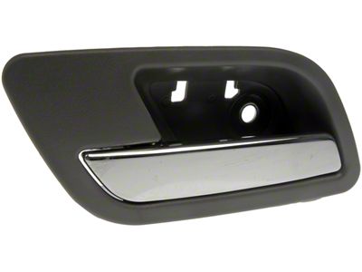 Interior Door Handle; Titanium Gray and Chrome; Rear Driver Side (07-13 Sierra 1500 Crew Cab)