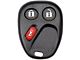 Keyless Entry Remote Case; Black (03-06 Sierra 1500)