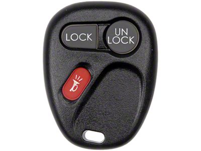 Keyless Entry Remote Case; Black (99-02 Sierra 1500)