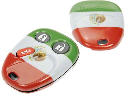 Keyless Entry Remote Case; Mexico Flag (03-06 Sierra 1500)