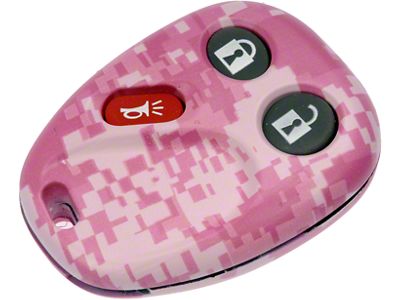 Keyless Entry Remote Case; Pink Digital Camouflage (03-06 Sierra 1500)