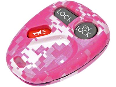 Keyless Entry Remote Case; Pink Digital Camouflage (99-02 Sierra 1500)