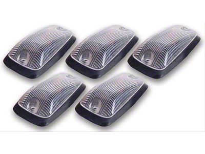 LED Hi-5 Cab Roof Light Kit; Clear (99-02 Sierra 1500)