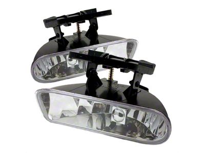 LED Projector Fog Lights without Switch; Clear (99-02 Sierra 1500)