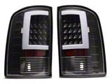 LED Tail Lights; Black Housing; Clear Lens (07-13 Sierra 1500)