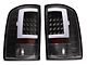 LED Tail Lights; Black Housing; Clear Lens (07-13 Sierra 1500)