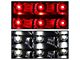 LED Tail Lights; Black Housing; Clear Lens (99-06 Sierra 1500 Fleetside)