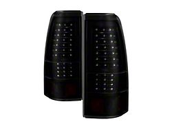 LED Tail Lights; Black Housing; Smoked Lens (99-06 Sierra 1500 Fleetside)