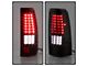 LED Tail Lights; Black Housing; Smoked Lens (99-06 Sierra 1500 Fleetside)