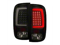 LED Tail Lights; Gloss Black Housing; Smoked Lens (07-13 Sierra 1500)