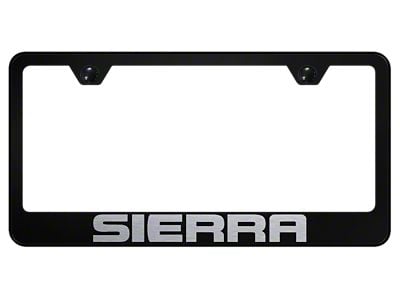 Sierra Laser Etched License Plate Frame (Universal; Some Adaptation May Be Required)