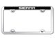 Sierra Laser Etched Steel Truck Wide Body License Plate Frame; Mirrored (Universal; Some Adaptation May Be Required)