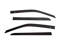 Low Profile Ventvisor Window Deflectors; Front and Rear; Matte Black (07-13 Sierra 1500 Crew Cab)