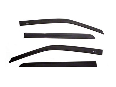 Low Profile Ventvisor Window Deflectors; Front and Rear; Matte Black (14-18 Sierra 1500 Double Cab)