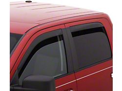 Low Profile Ventvisor Window Deflectors; Front and Rear; Dark Smoke (19-24 Sierra 1500 Crew Cab)