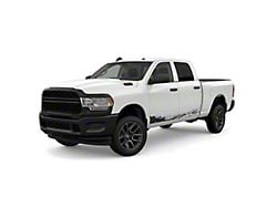 Lower Mud Splash Side Graphics; Matte Black (07-25 Sierra 1500)