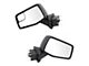 Manual Folding Mirrors with Spotter Glass; Textured Black (19-24 Sierra 1500)