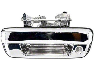 Manual Tailgate Lock Handle; Chrome (07-13 Sierra 1500)