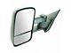 Manual Towing Mirror; Textured Black; Driver Side (14-18 Sierra 1500)